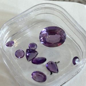 Amethyst gemstones